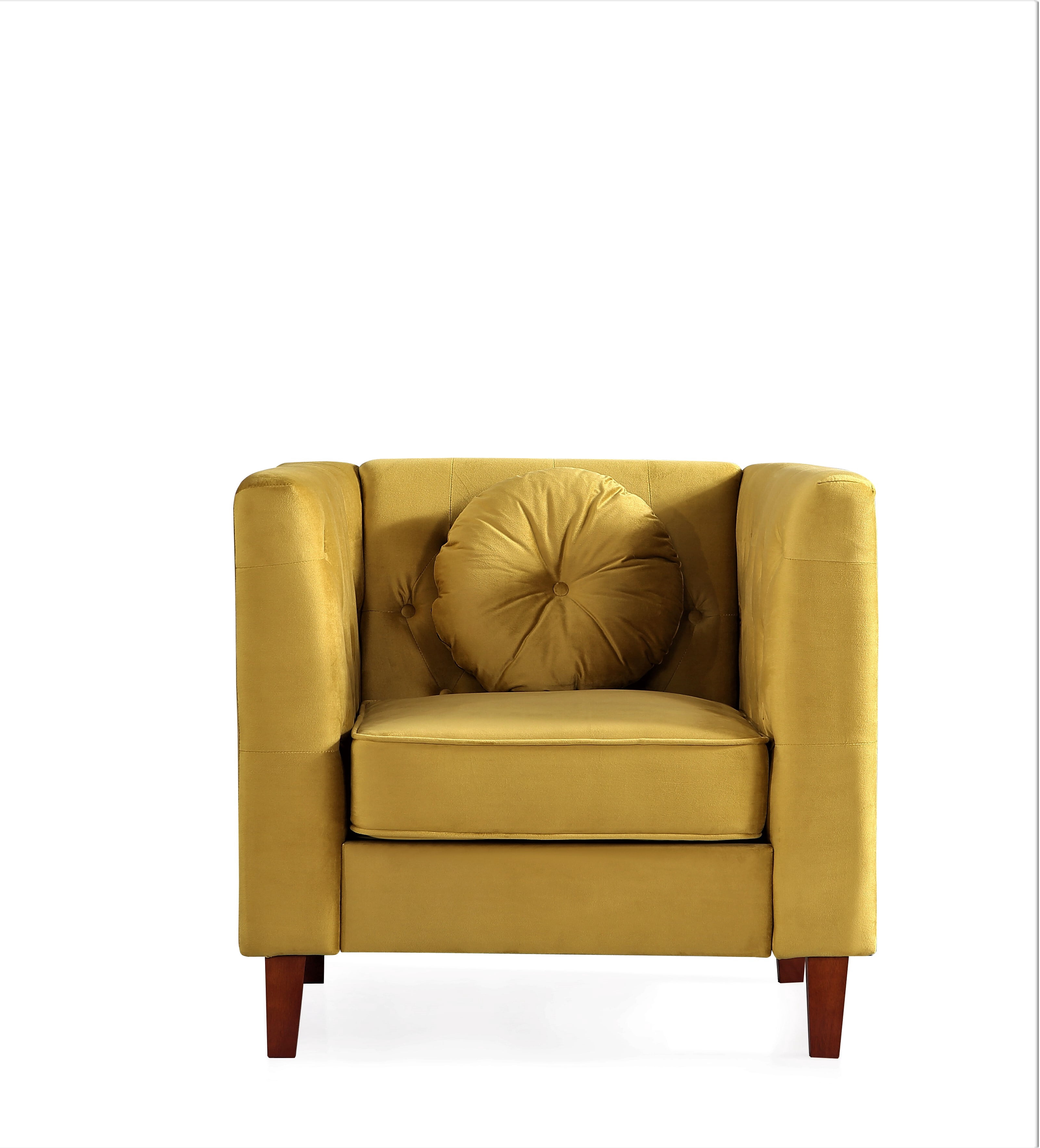 Uspridefurniture Chesterfield Chair, Yellow