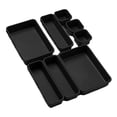 thumbnail image 2 of DOLITY 8 Pieces Tool Box Desk Drawer Organizer Lightweight Durable for Cart Cabinet Black, 2 of 9