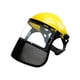 thumbnail image 1 of Wartleves Casco de seguridad para jardín de acero inoxidable, recortador de césped, sombrero, máscara de malla completa/cara, 1 of 7