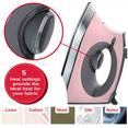 thumbnail image 3 of Steam Iron (1700W) | Steamer with Stainless Steel Plate, OnPoint Precision Tip for Hard-to-Reach Areas, Vertical Steam, Auto Shutoff & 300ml Tank Capacity – Pink, 3 of 6