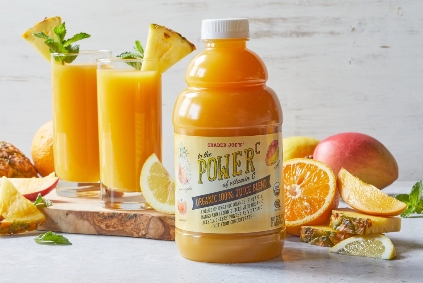 Trader joe's To the Power of C Organic Juice Blend 32 Fl Oz - 2 pack