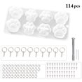 thumbnail image 2 of Keychain Casting Kit DIY 138PCS Animal Paw Keychain Epoxy Kit Jewelry Mold Set, 2 of 10