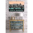 thumbnail image 3 of Santa Barbara, California, Palm Trees and Mountains (24x36 Giclee Gallery Art Print, Vivid Textured Wall Decor), 3 of 3