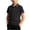 Black, variant on Boys' Short Sleeve Shirt with Tipped Collar & Cuffs, Classic Uniform Top, Breathable Casual Shirts for Kids Navy L