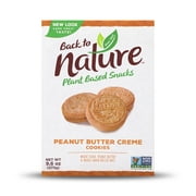 Back to Nature Peanut Butter Creme Cookies, Non-GMO Project Verified, Kosher, 9.6 OZ