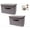 2 Pack 14.7", variant on Topboutique Decorative Storage Boxes with Lids, Collapsible Storage Bins, Foldable Storage Bins, Fabric Baskets Closet Organizer, Large Storage Box (Khaki, 2 Pack)