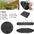 thumbnail image 3 of Housse de Protection contre la Poussière pour Auvent de Patio 3m, Housse de Rangement pour Auvent de Patio Noir, Protection Hivernale Imperméable, AAFGVC, 3 of 4