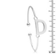 thumbnail image 3 of SuperJeweler D Initial Bangle Bracelet In Silver For Women, 3 of 3