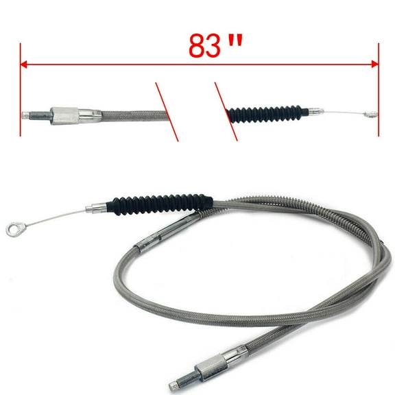 83" Stainless Steel Clutch Cable for Harley Dyna Road King Road Glide Softail Fatboy