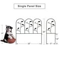 thumbnail image 3 of AMAGABELI 6 Panels Decorative Garden Fences and Borders for Dogs 18in(H)×7ft(L) No Dig Metal Fence Panel Garden Edging Border Fence for Animal Barrier Fencing for Flower Bed Yard Small, 3 of 9