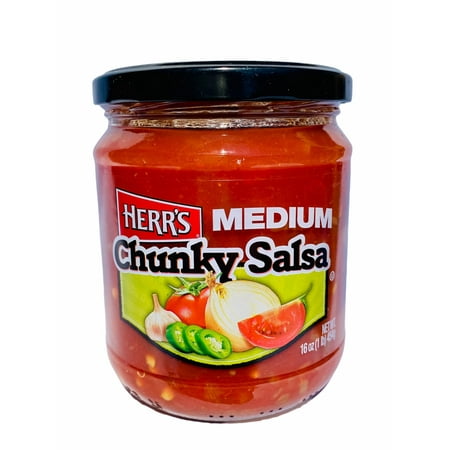 Herr's Salsa, Chunky, Medium-16.oz