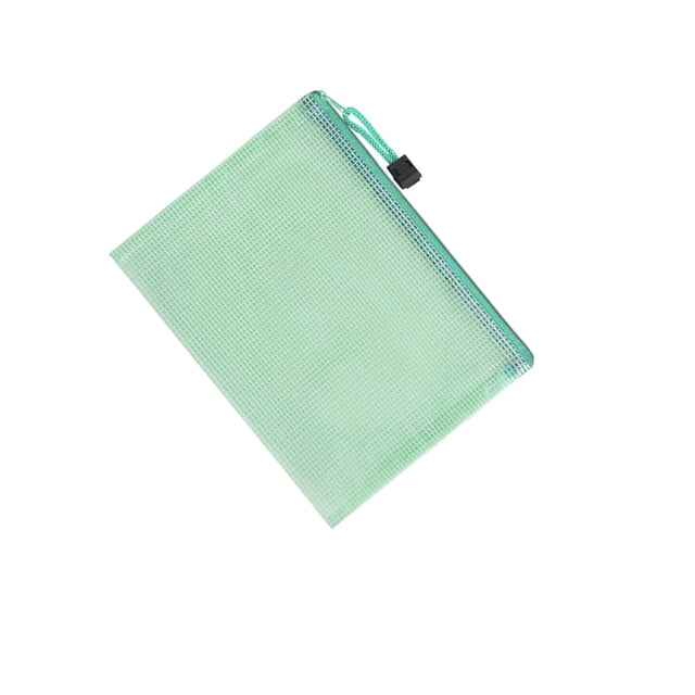 Guardurnaity Carpeta de archivos de 10 piezas Bolsa de documentos conveniente Contenedor de sujeción duradero Organizador de archivos con cremallera para Accesorios de disfraces verde 20 cm * 28 cm Guardurnaity AP009156-10B