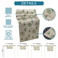 thumbnail image 6 of Summer Botanical Table Runner - 120 Inch Long Green Spring Floral Birds Rustic Cotton and Linen Blended Dress Scarves Farmhouse Table Runner for Kitchen Dining, Coffee Table, 13" x 120", 6 of 8