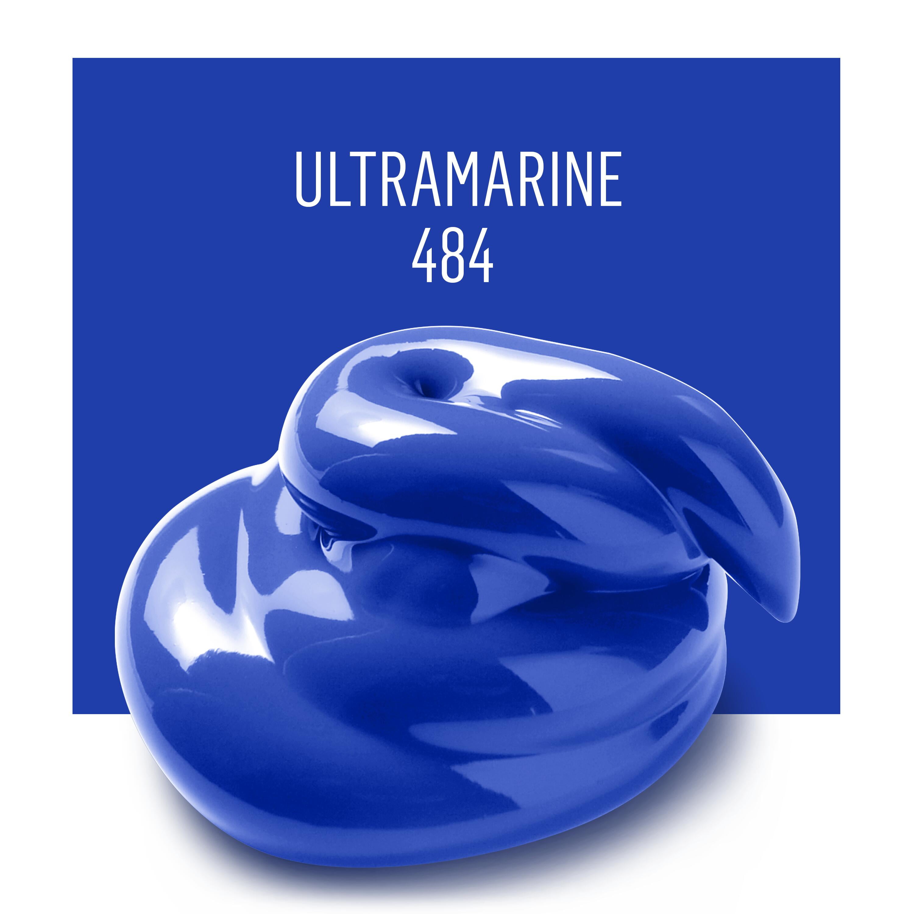 (2 pack) FolkArt Acrylic Craft Paint, Matte Finish, Ultramarine, 2 fl oz