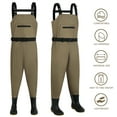 thumbnail image 5 of ANMINY Fishing Chest Waders, Fishing Waders for Men Women Waterproof Hunting Chest Wader with Bootfoot Belt Breathable Lightweight Beige, 5 of 8