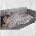 thumbnail image 5 of Art Deco Soft Flannel Fleece Throw Blanket, Print of Pastel and Whimsical Tones Repetitive Abstract Psychedelic Elements, Cozy Plush for Indoor and Outdoor Use, 60" x 80", Multicolor, by Ambesonne, 5 of 5