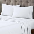 thumbnail image 7 of BNM Egyptian Cotton 400 Thread Count Sheet Set, Split King Size, White, 7 of 7