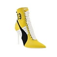 thumbnail image 2 of Puma Fenty High Heel Leather Rihanna Women's Shoes Dandelion-White 363038-01, 2 of 6
