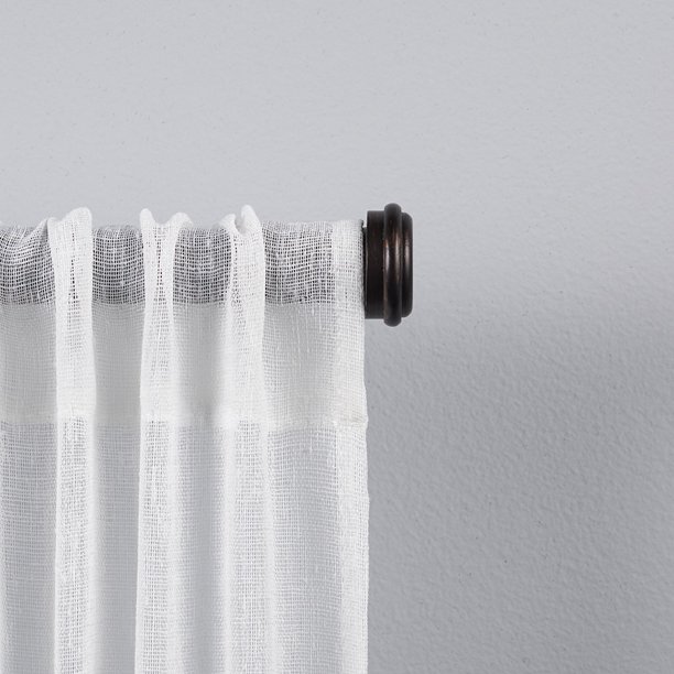 Exclusive Home Curtains 1" Topper Curtain Rod and Finial Set Walmart