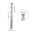 thumbnail image 2 of Unique Bargains 1/8' Shank 3.175mm x 22mm Solid Carbide 2 Flute CNC Spiral Router Bit for PVC MDF Wood 2 Pack, 2 of 5