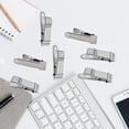 thumbnail image 5 of LQQBOX 6 Pieces of Metal Mini Clip Spring Clip Crocodile Clip Tiny Clip Strong Suitable for Wire, Paper, Crafts, DIY Decoration Mini Clip Silvery, 5 of 7