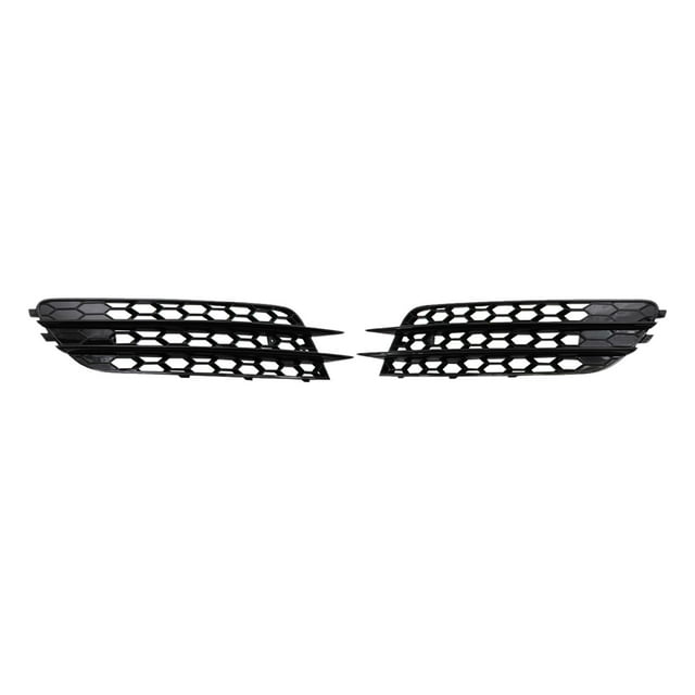 Almencla Front Lower Bumper Grilles 4G0807682 4G0807681 for A6 C7 Vehicle Black