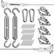 thumbnail image 1 of Kit de fijación para toldo – Vela de sombra de acero inoxidable 304, kit de fijación para vela de sombra para triángulo, cuadrado y rectángulo, kit de fijación para vela de sombra, 1 of 1
