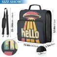 thumbnail image 2 of FORMRS Zipper Binder with Shoulder Strap 2-inch Ring 500 Sheet Capacity File Bag, Red UFO, 2 of 5