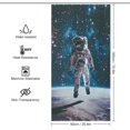 thumbnail image 2 of Space Astronaut Waterproof Polyester Quick-Drying Shower Curtain for Bathroom with 12 Hooks, 2 of 8