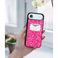 thumbnail image 5 of WIRESTER Shockproof Soft Rubber Cover Case for Apple iPhone 17 Air 6.6" 2025, Hot Pink Composition Book, 5 of 5