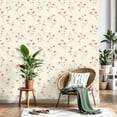 thumbnail image 3 of Peel and Stick Wallpaper Delicate Pink Blossom Floral Light Beige 17.7in x 118in Contact Paper Removable Self Adhesive Wall Mural Wall Decor for Bedroom Kitchen Cabinets, 3 of 8