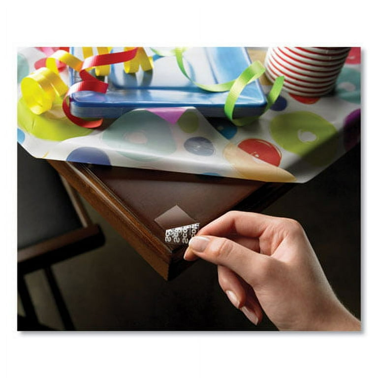 Restickable Mounting Tabs, Removable, Holds Up to 1 lb, 1 x 3, Clear, 6/Pack Restickable Mounting Tabs, Removable, Holds Up to 1 lb, 1 x 3, Clear, 6/Pack