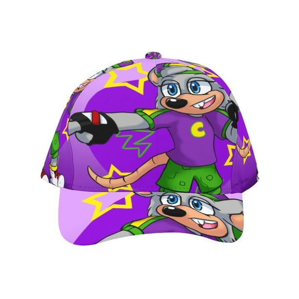Chuck E Cheese Gorra de Béisbol para Hombres, Mujeres y Niños, Gorra Clásica de Visera Plana, Gorra Hip Hop Trucker, Snapback Ajustable