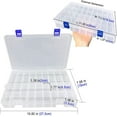 thumbnail image 2 of Boîte de Rangement en Plastique avec Compartiments - 34 Compartiments avec Séparateur Ajustable, 2 of 5