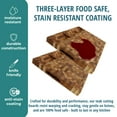 thumbnail image 6 of EcoDecors 24" x 18" FSC Teak End Grain Cutting Board with Groove  Handles, 6 of 7