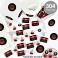 thumbnail image 2 of Big Dot of Happiness Red Carpet - Movie Night Party Candy Favor Sticker Kit - 304 Pieces, 2 of 8
