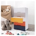 thumbnail image 7 of Plastic Drawer Dresser for Bedroom,5 Drawer Stackable Vertical Storage Tower Tall Dressers with Casters,Large Containers for Storing Arts, Crafts, Clothes and Toys(5-Layer,Morandi-Small), 7 of 7
