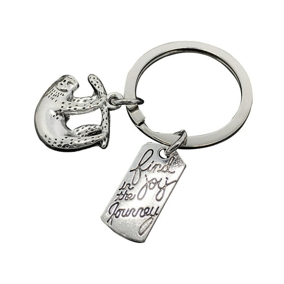 FRCOLOR Aesthetic Key Lanyard Sloth Keychain Animal Shape Space-saving Travel