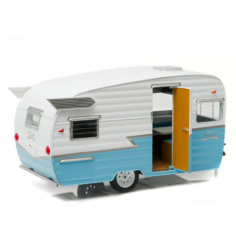 【国内正規総代理店アイテム】 for Blue Trailer Camper 15' Airflyte Shasta 1/24 Model Scale ミニカー
