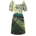 thumbnail image 5 of Chartreuse and Teal by Merideth Young Sleeveless Dress Women's evening dress evening dress long women, 5 of 6