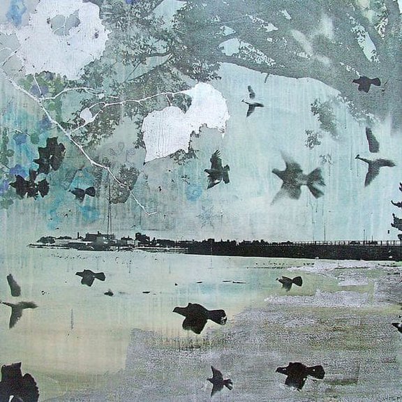 Marmont Hill "First Frost" by Tracy Silva Barbosa Painting Print on Canvas