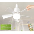 thumbnail image 3 of 2X Ventilador de Techo con Control Remoto, Ventilador de Techo con 3 Velocidades, LED Regulable, Base E27, Ventilador de Techo Inalámbrico, 3 of 8