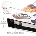 thumbnail image 3 of FORMRS 3 Ring Photo Album 4"x6" Self Adhesive Large Capacity PU Leather Cover, White Magical Halloween, 3 of 8