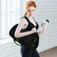 thumbnail image 6 of Sports Tote Fitness Bag Unisex Fitness Sports Bag Travel Bag Suitable for Travel Sports Fitness and Exercise Simple Design Little Green Man, 6 of 6