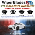 thumbnail image 2 of 2024 Subaru BRZ Beam Wiper Blades Wipers w/1yr Warranty (Set of 2) (WiperBladesUSA), 2 of 5