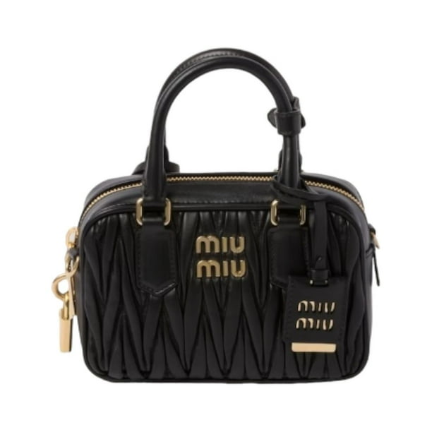 Bolso Arcadie Miu Miu De Cuero Negra | Walmart en línea
