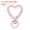 Light Pink, variant on Uxcell Heart Shape Swivel Buckles, Zinc Alloy Spring Snap Keychain Clip Hanging Snap Hooks for DIY Crafts Key Chains Bag Purse Pink