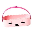 thumbnail image 1 of Cuenco Limpiador de brochas de maquillaje jinwen rosa estampado de animales, 1 of 8