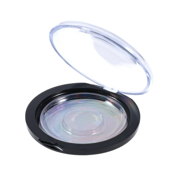 Unique Bargains 1 Set Round Eyelash Storage Case Colorful Acrylic