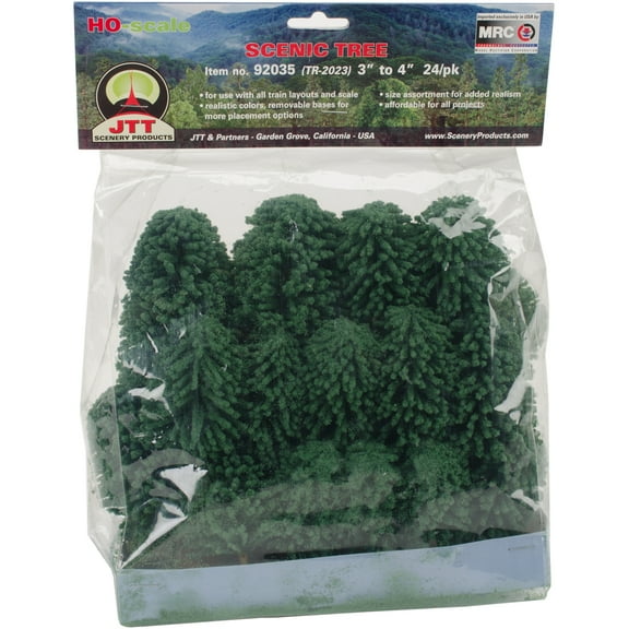 Scenic Trees 3" To 4" 24/Pkg-